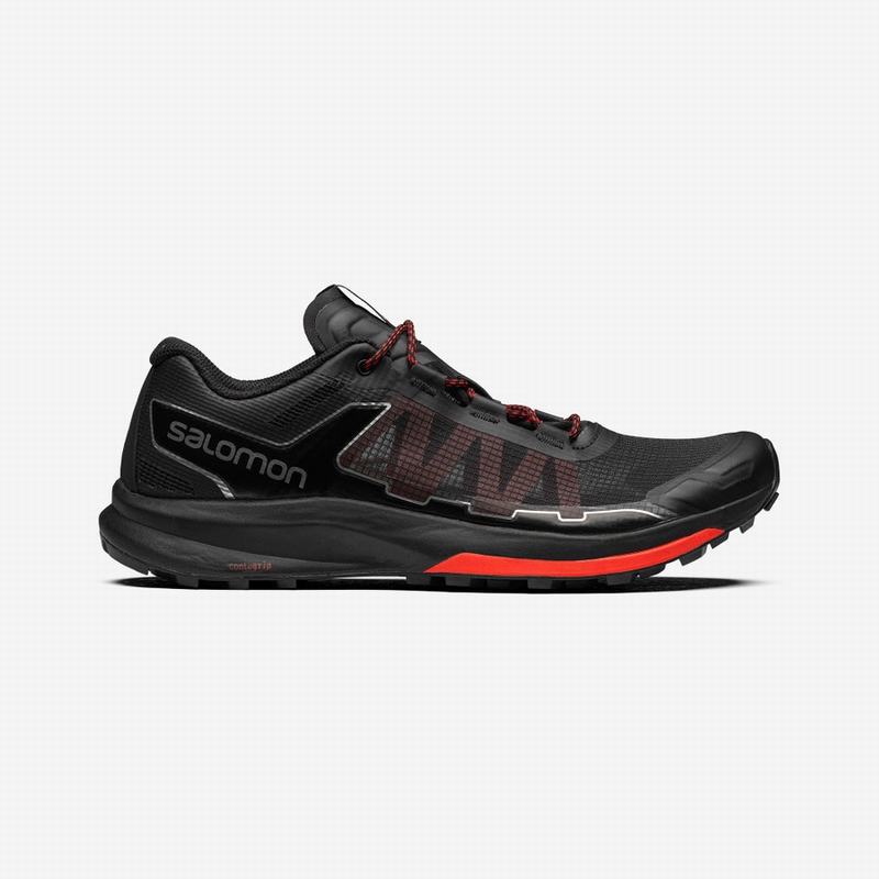 SALOMON ULTRA RAID Philippines - Men's Trail Running Shoes - Black/Red | 491086-GFZ